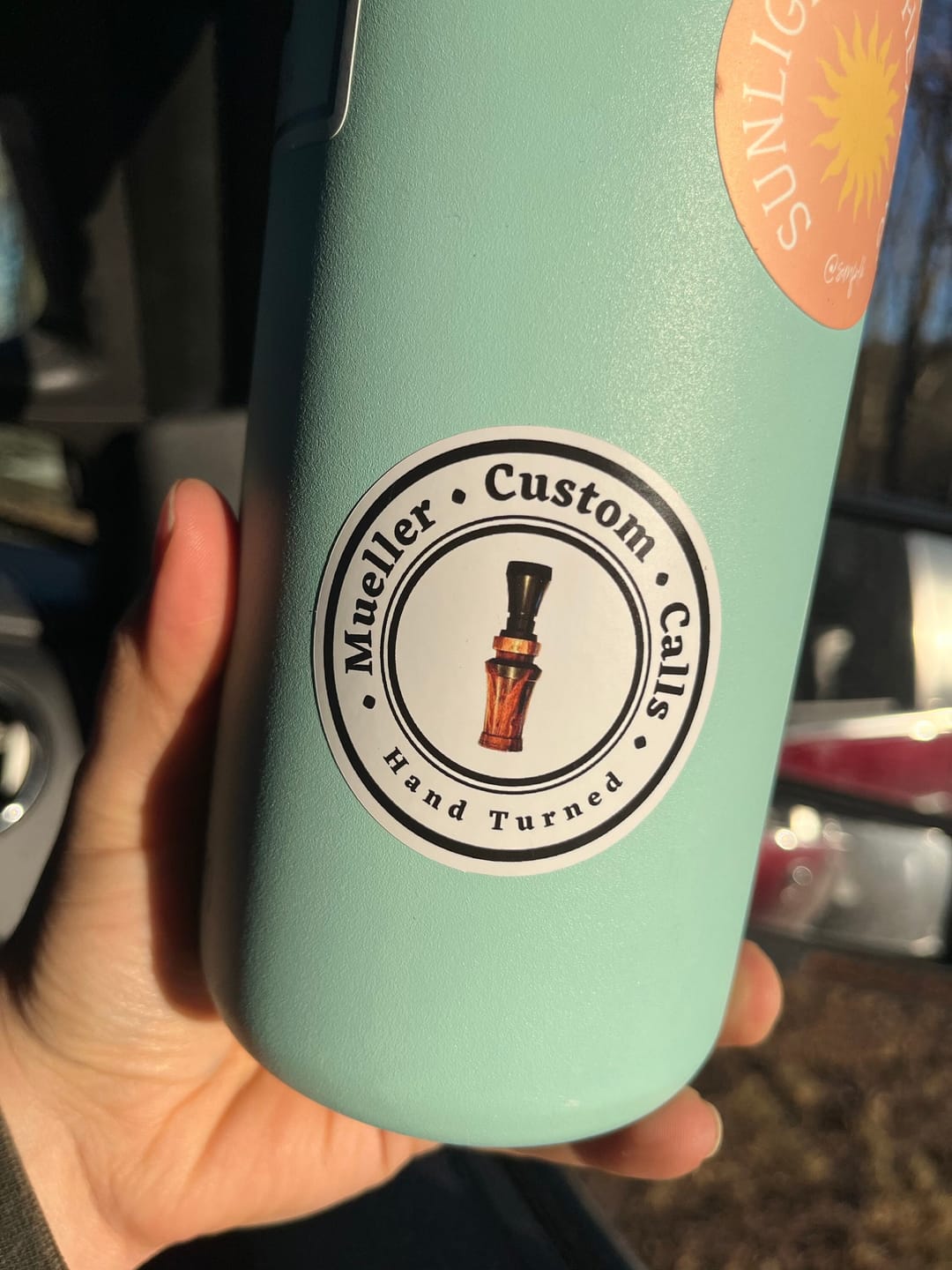 Customer photo review of CUSTOM PHOTO STICKER, Personalized Stickers, Pet Sticker, Laptop Sticker, Tumbler Sticker, Memorial Sticker, Water Bottle Sticker