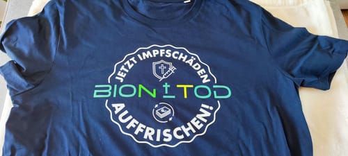 Customer photo review of PREMIUM SHIRT BUBEN • IMPFSCHÄDEN AUFFRISCHEN