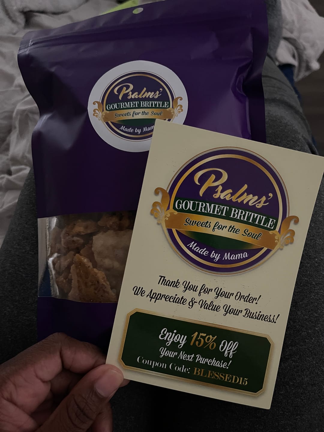 Customer photo review of Pecan Brittle