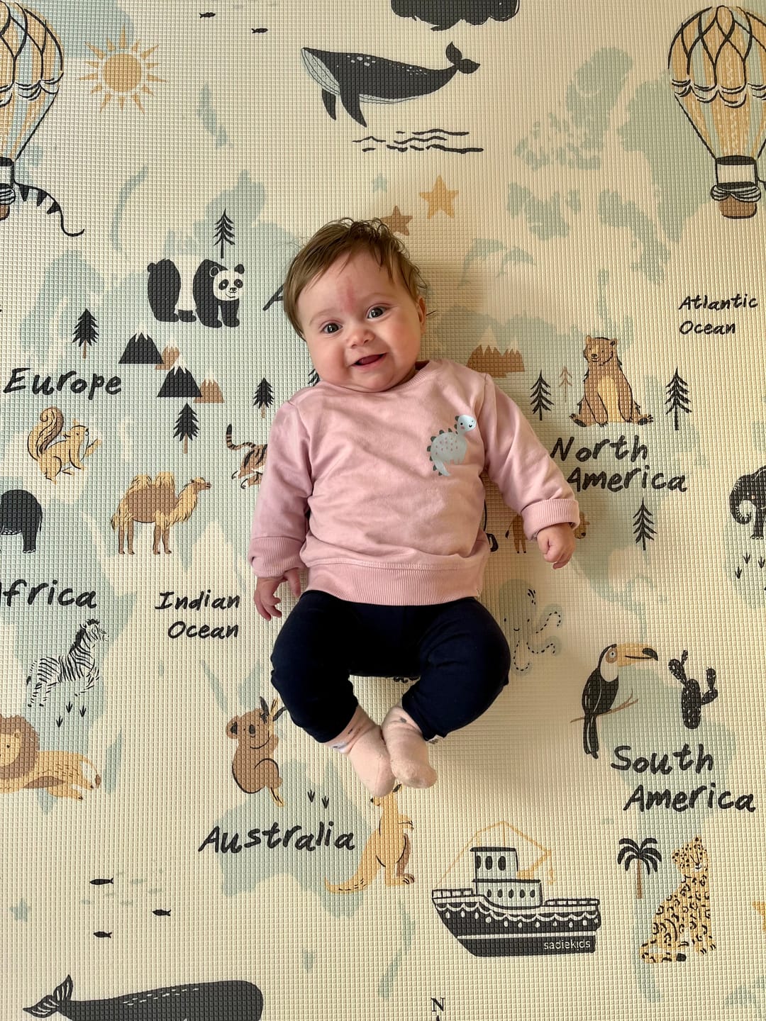 Customer photo review of ABC Africa/ World Map Play Mat