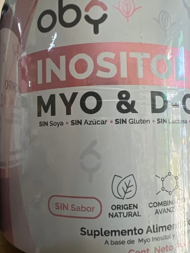 Customer photo review of Oby Pure Inositol Ratio 40:1 Polvo 300 G | Myo y D-Chiro Inositol, Acido Folico, Prebioticos, Vitaminas y Minerales. Sin Sabor