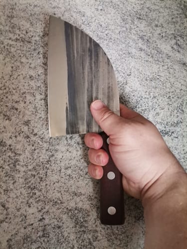 Customer photo review of Handgeschmiedetes Kochmesser - Black