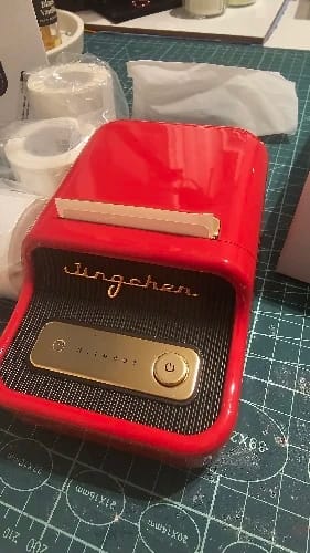 Customer photo review of B21 Bluetooth Thermal Label Printer, Efficient for Home, Office, Business