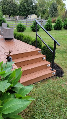 Customer photo review of Stair Handrail Kit