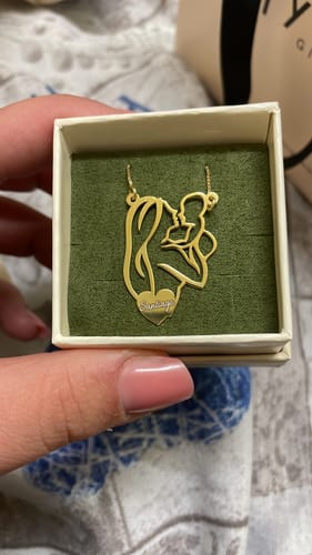 Customer photo review of Collana Mamma e Figlio