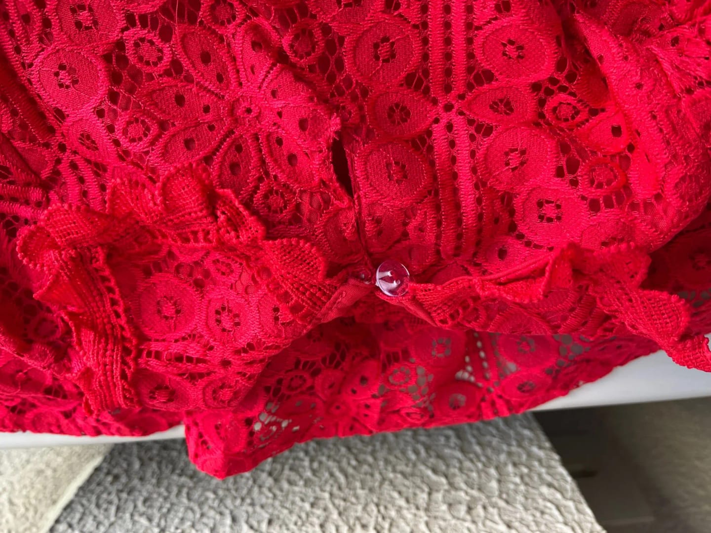 Customer photo review of Long Sleeve Lace Dress