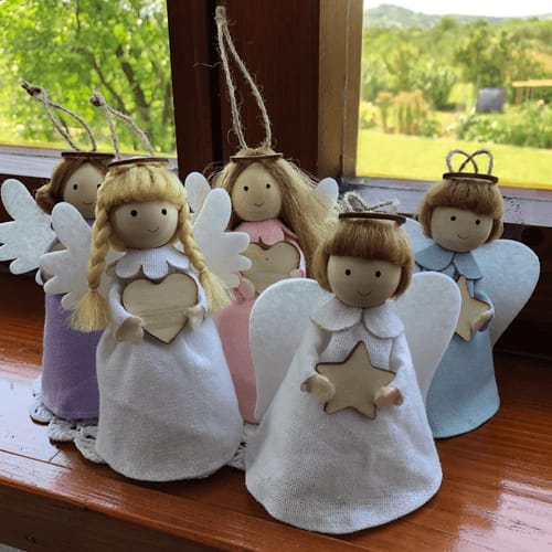 Customer photo review of Handcrafted Personalized Christmas Guardian Angels – Meaningful Holiday Gift of Love & Protection