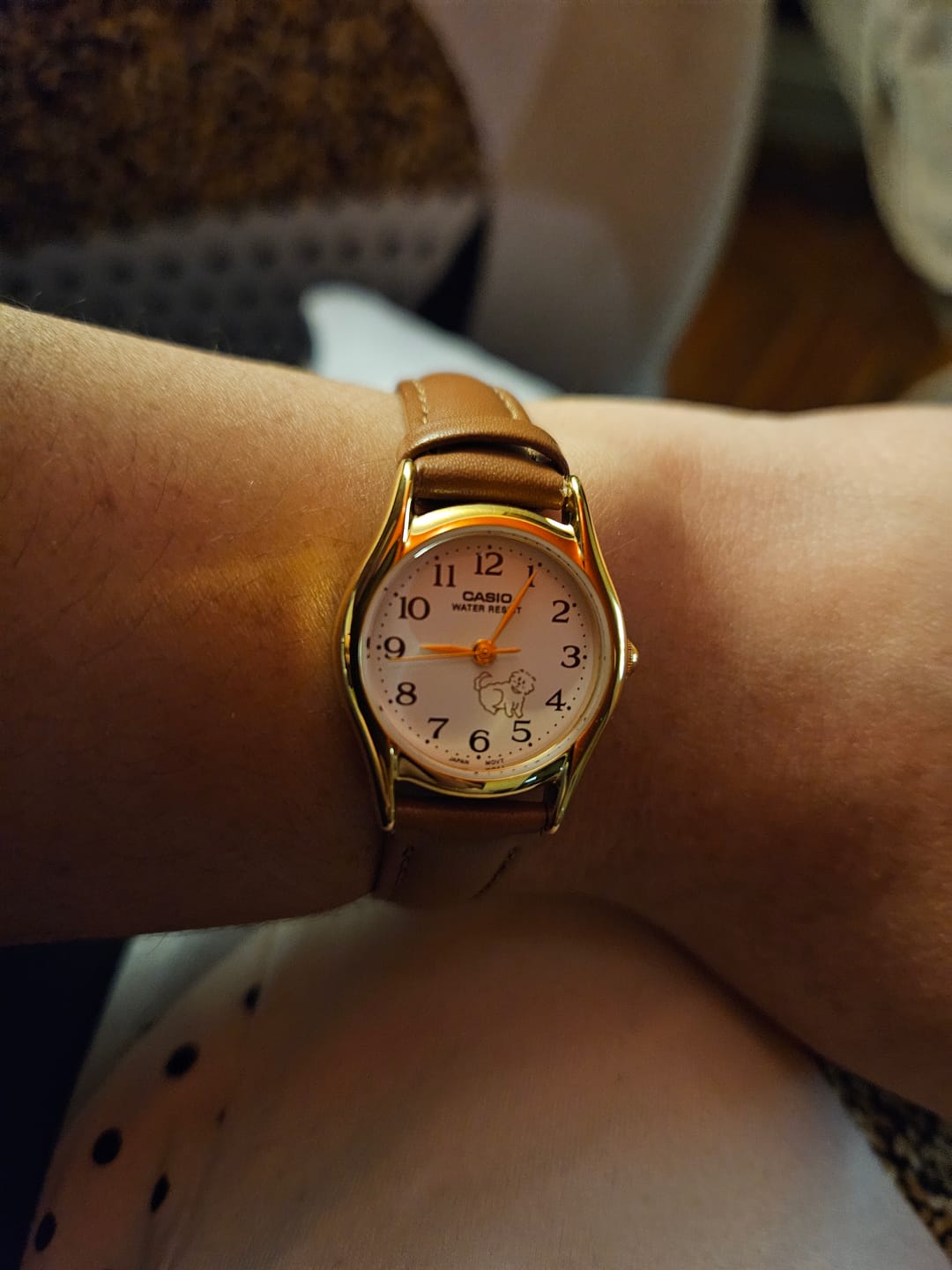 Customer photo review of Reloj Casio Análogo LTP-1094Q-7B7 Correa de Cuero Perritos