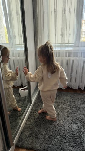 Customer photo review of Plush Tracksuit Jogger Set