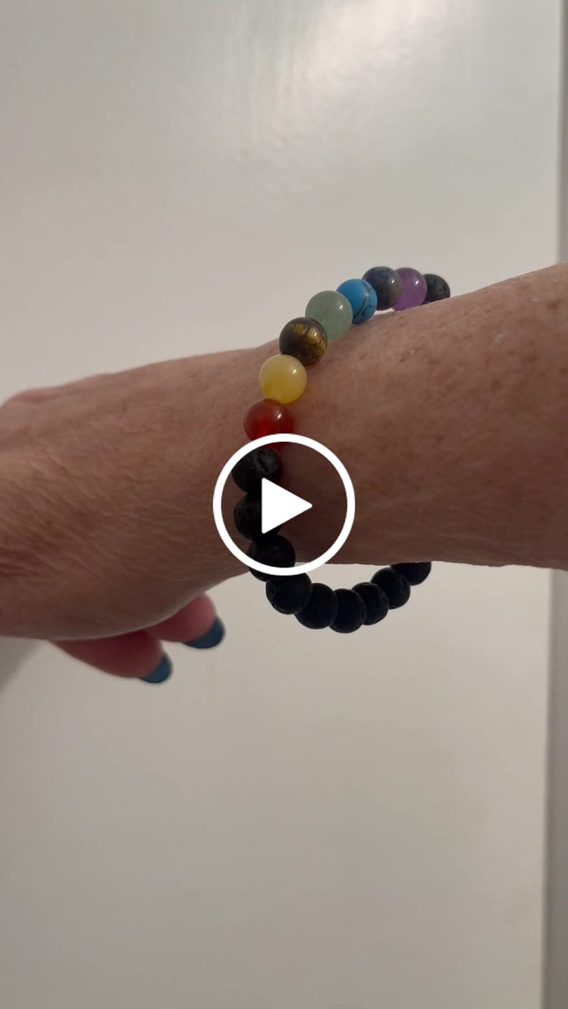 Customer video review of Black Lava Chakra Bracelet - Single Item