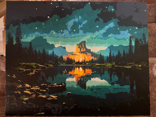 Customer photo review of Yosemite Rowboat Nightscape