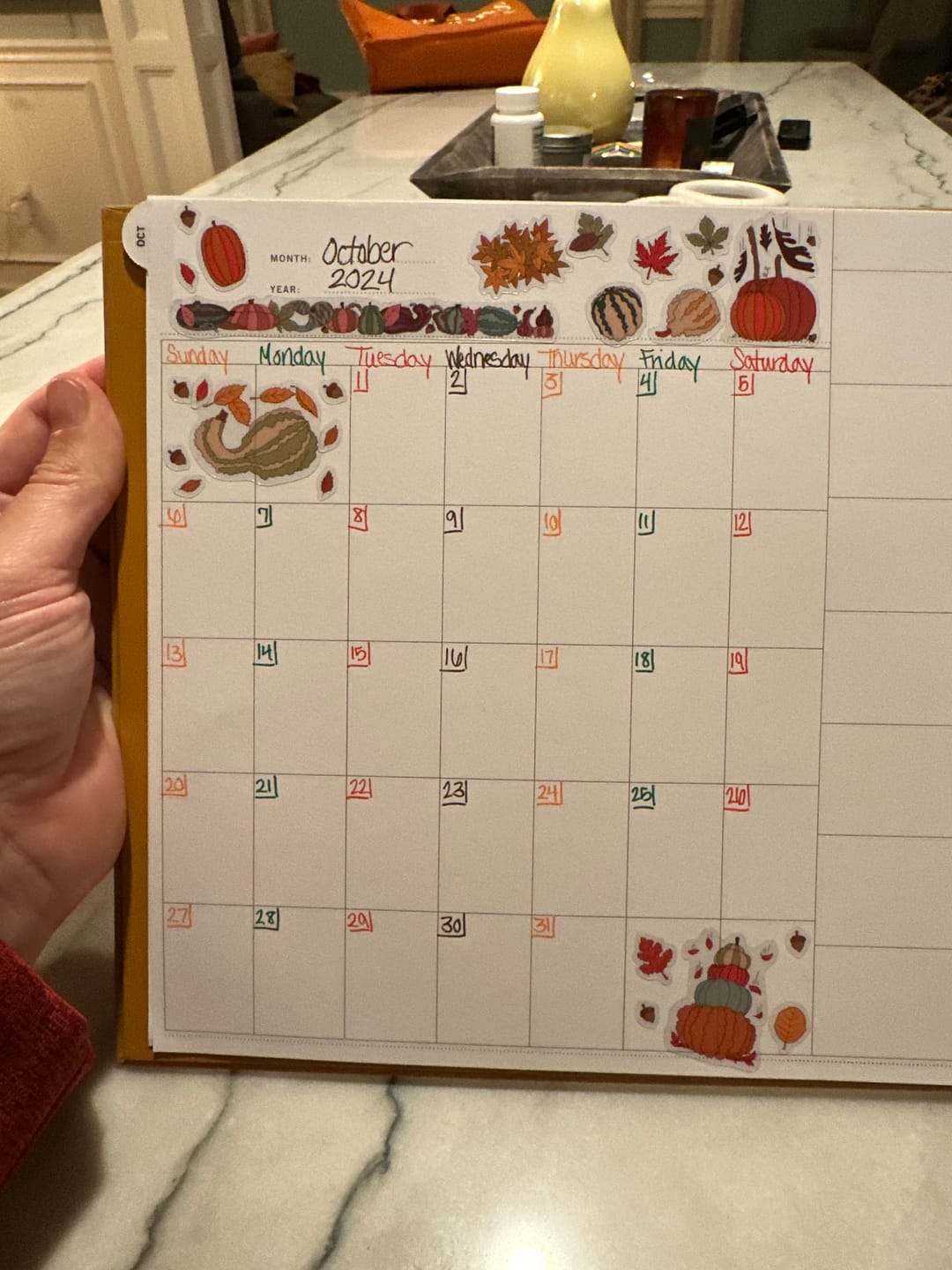 Customer photo review of Pumpkin Spice Stickers