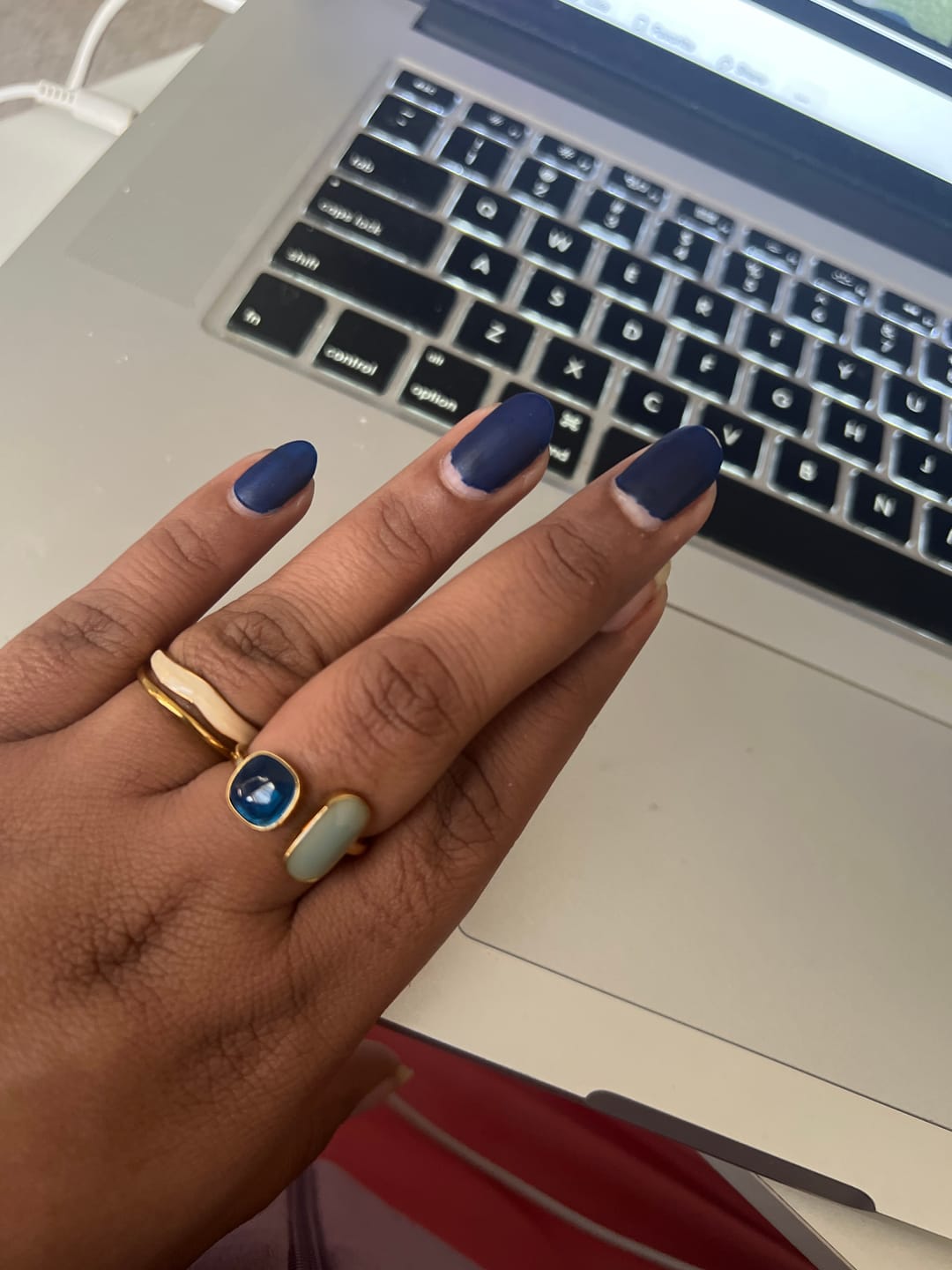 Customer photo review of Layered Sahara Gold Ring