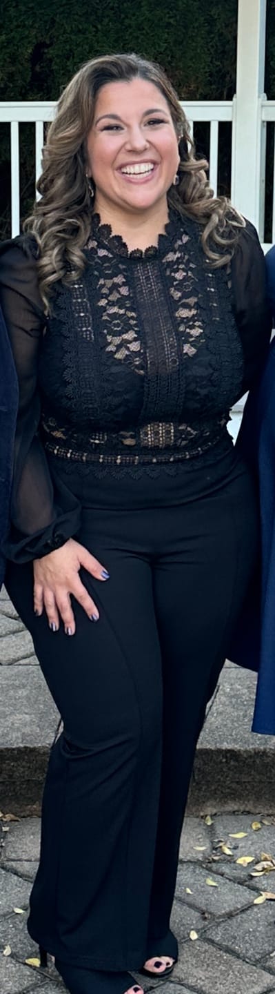 Customer photo review of Nerine Crochet Lace Mesh Jumpsuit - Black