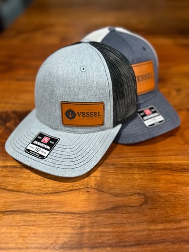 Customer photo review of (12 Pack) Custom Leather Patch Hats