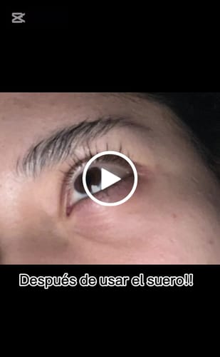 Customer video review of Suero para pestañas y cejas