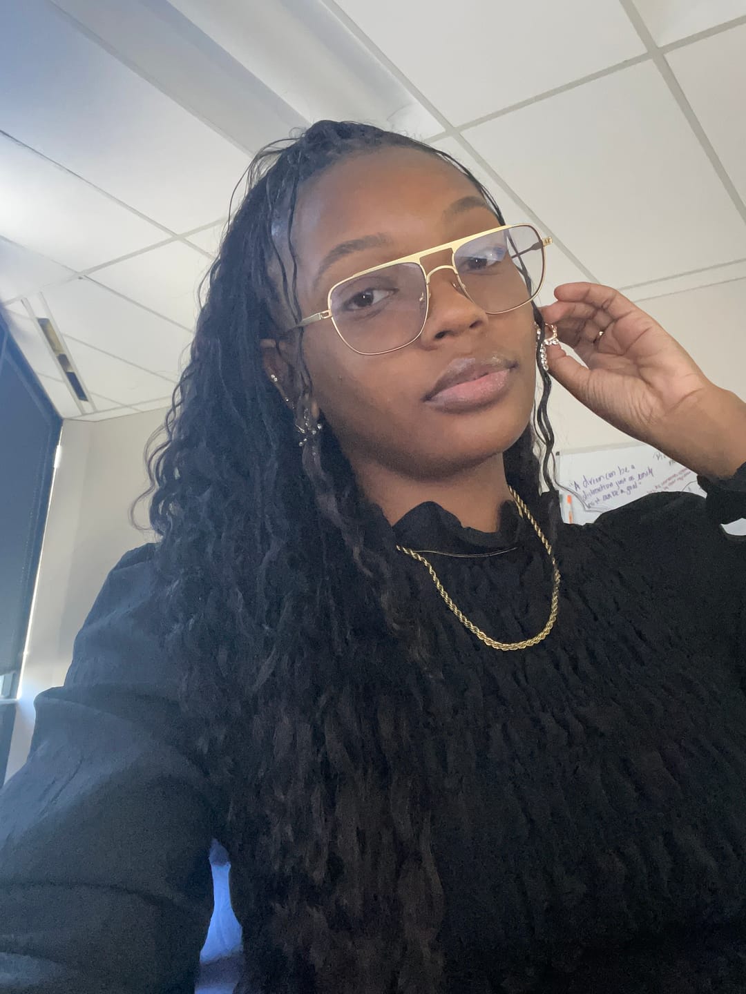 Customer photo review of Double Drawn Burmese Wet and Wavy Human Braiding Hair