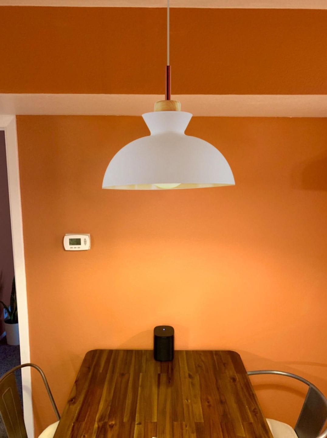 Customer photo review of Modern Single Pendant Dome Light for Kitchen