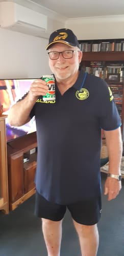 Customer photo review of 2024 Parramatta Eels Travel Polo (Navy)