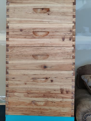 Customer photo review of Unleash Beekeeping Brilliance with Our Wax Coated 5 PACK 10 Frame Super Hive Body,Frameless, Logo Free Excellence! 🌟 Elevate Your Hive Experience Today!