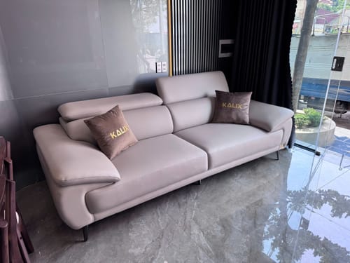Customer photo review of Sofa văng da cao cấp PERRY 2 chỗ tựa gật gù