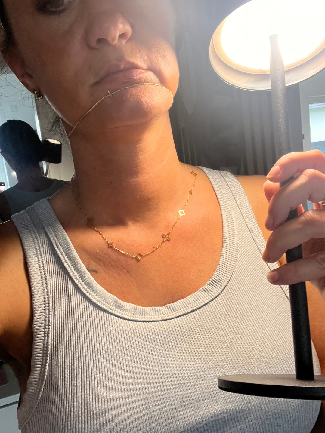 Customer photo review of Fancy Clover Kette | 18K vergoldet