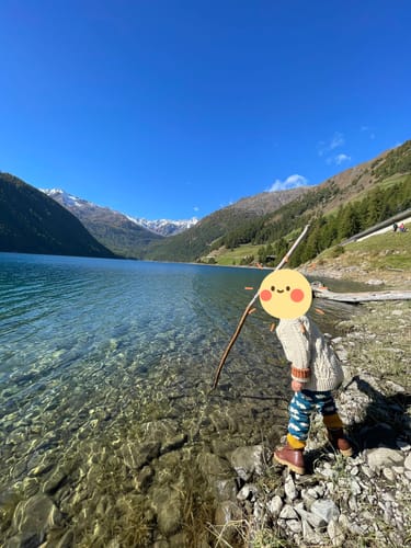 Customer photo review of Teal Cloud Tie Waist Knitted Joggers