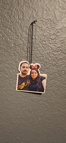 Customer photo review of Custom Car Air Freshener