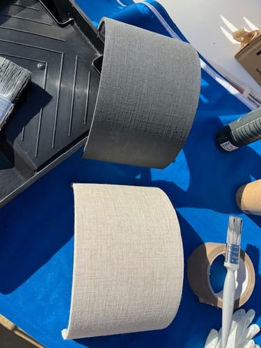 Customer photo review of Fabric Paint -- Dark Grey