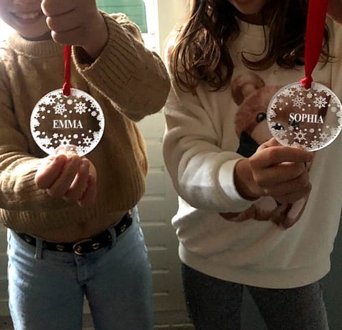 Customer photo review of Weihnachtsdeko mit Schneeflocken