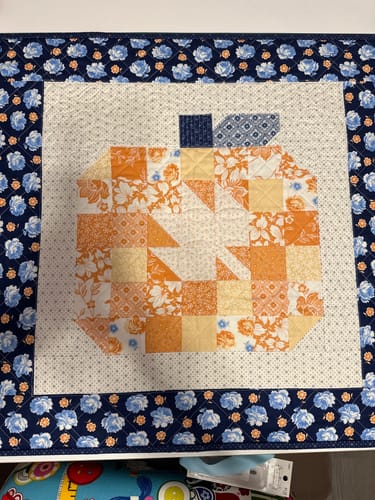 Customer photo review of Patchwork Pumpkin Mini - made by Myra