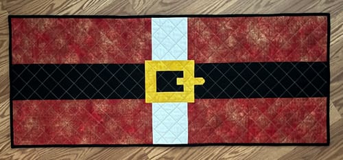 Customer photo review of Santa's Big Day Runner & Pillow PDF Pattern