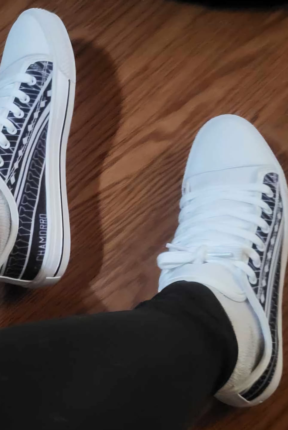 Customer photo review of Guam Seal Chamorro Tribal Low Top Shoe