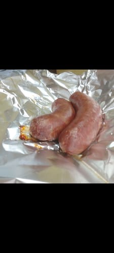 Customer photo review of Oxtail Infused Beef Sausage