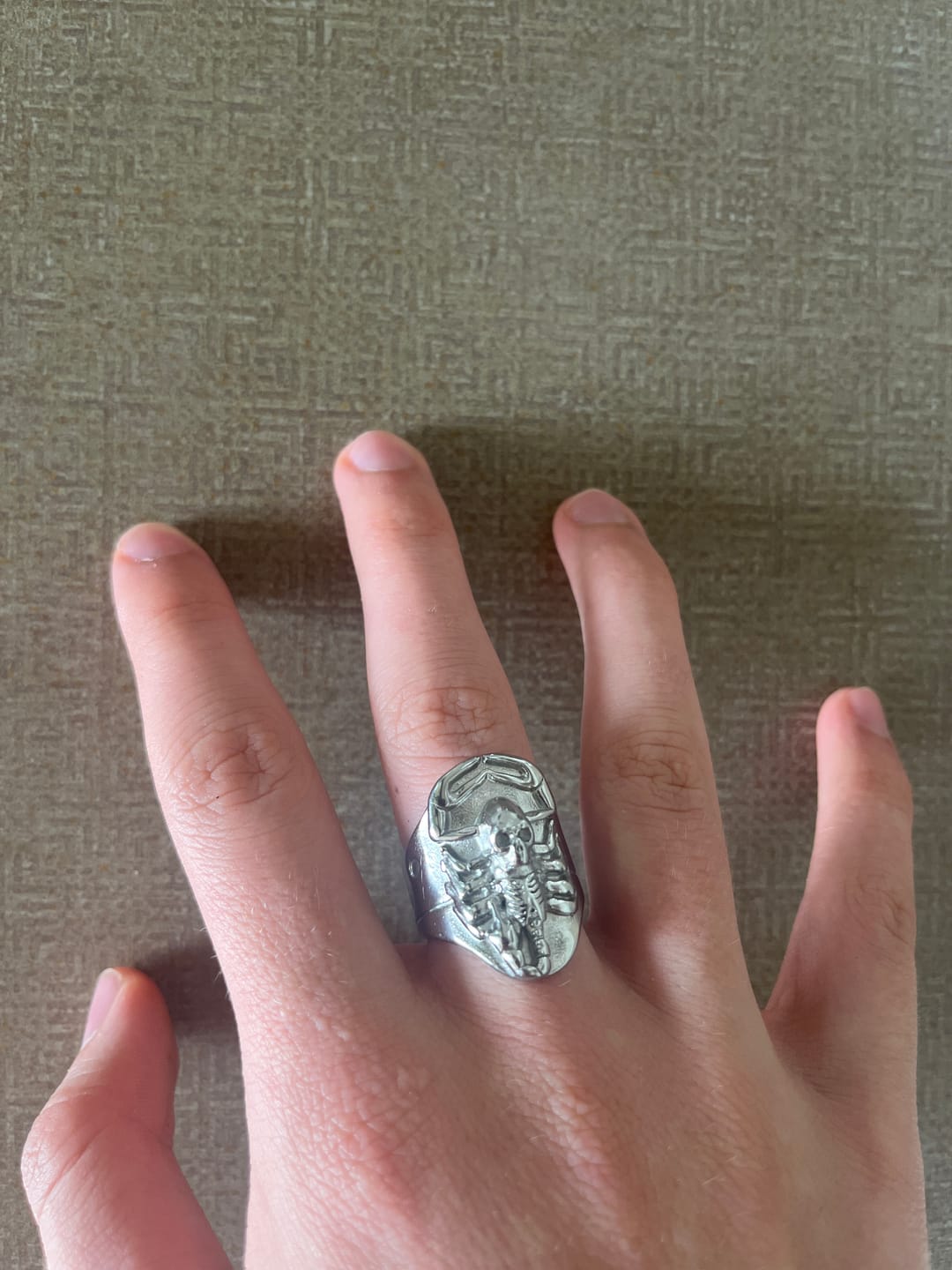 Customer photo review of RISING SCORPIO RING