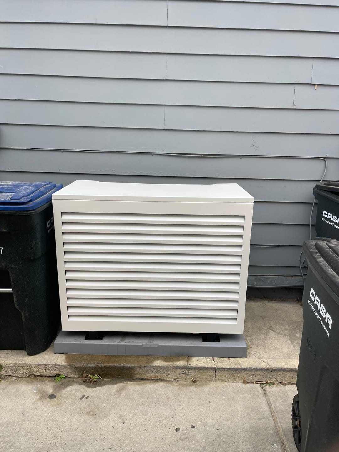 Customer photo review of Mini-Split AC Cover - White