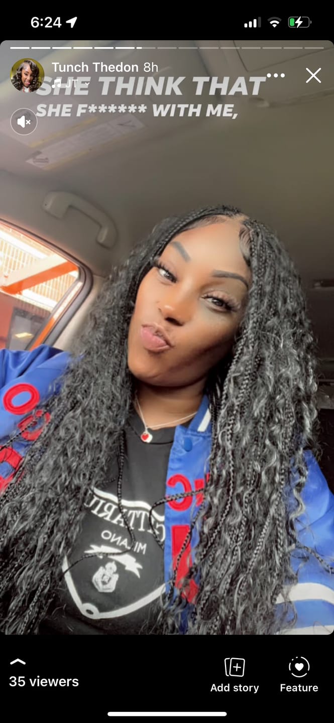 Customer photo review of BOHO Knotless Braided wig