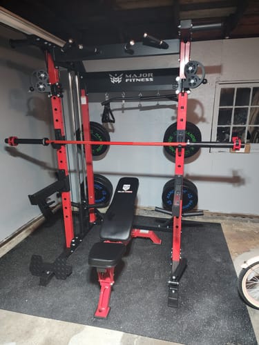 Customer photo review of Major Fitness F22 All-In-One Home Gym Power Rack