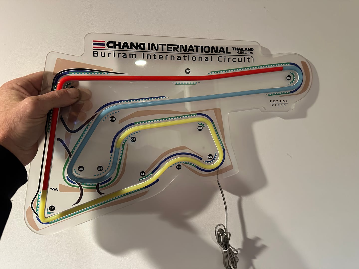 Customer photo review of Your Custom Neon Race Track