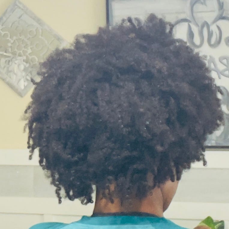 Customer photo review of Oat and Aloe Strengthening Hair Mask