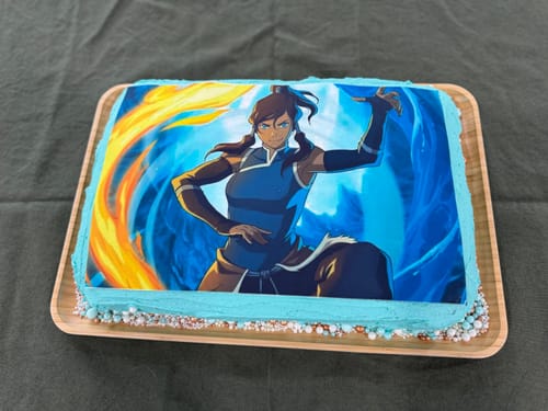 Customer photo review of A3 Rectangle Custom Edible Icing Image