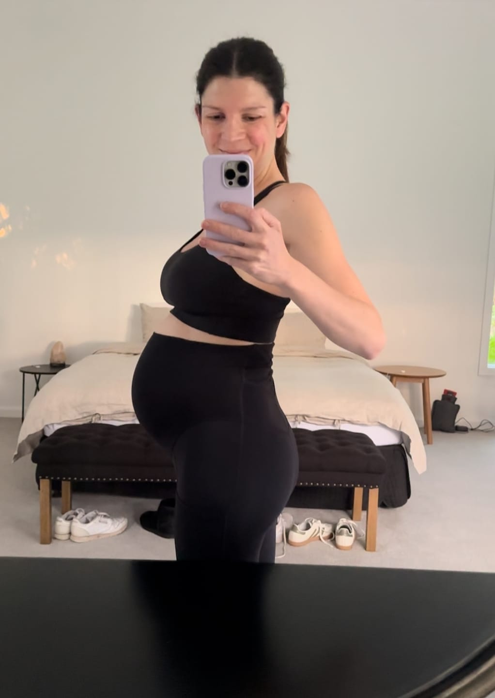 Customer photo review of pregnancy compression tight