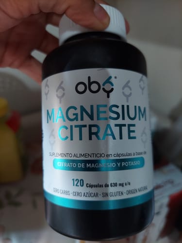 Customer photo review of Citrato de Magnesio | Alta Absorción y Pureza | OBY Magnesium Citrate 120 capsulas 630 mg