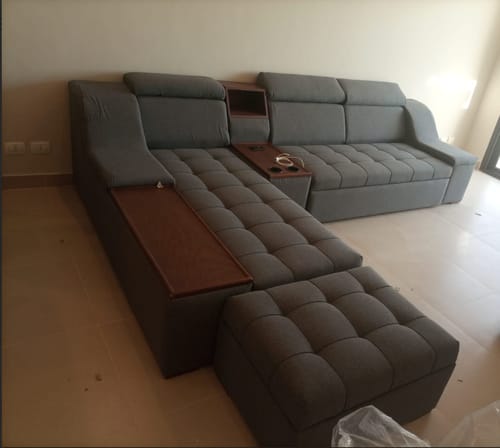 Customer photo review of ركنة سرير سحارة مع بوف 200×340سم - ZELAL2
