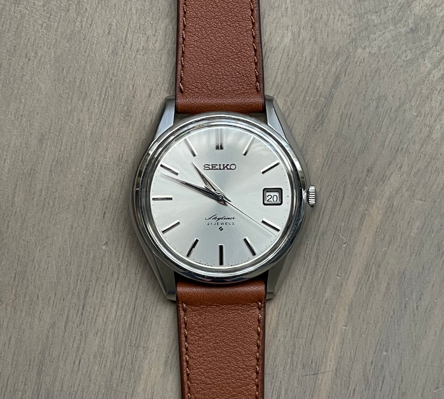 Customer photo review of Arlo Brown Calfskin