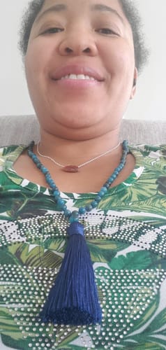 Customer photo review of Manifestation Master 108 Mala Necklace