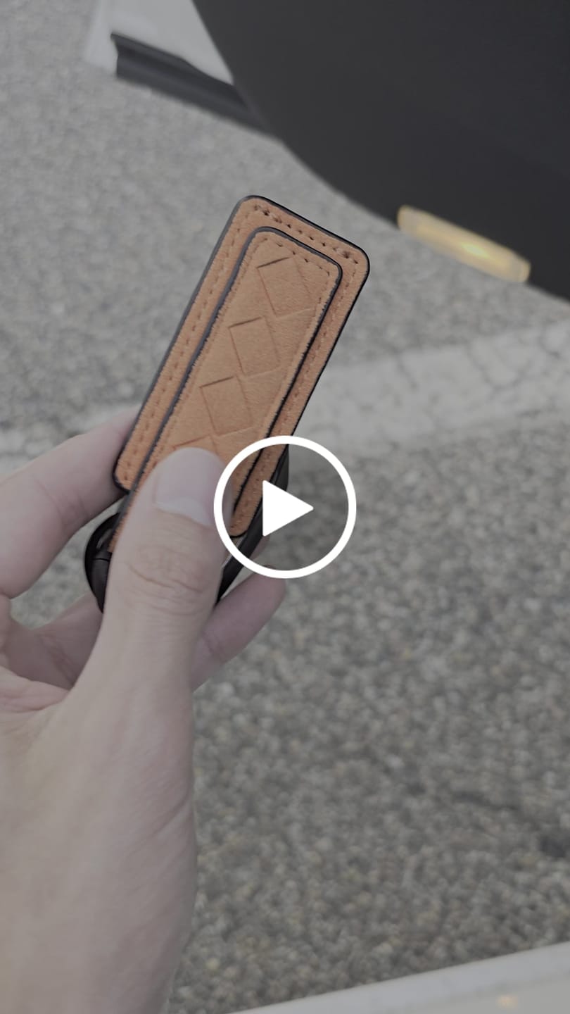 Customer video review of Alcantara Keychain Tag