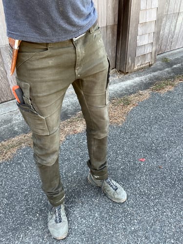 Customer photo review of FX-1 Slim Work Pants O.D. Green