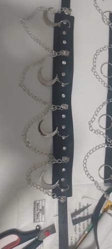 Customer photo review of Crescent Moon Leather Belt