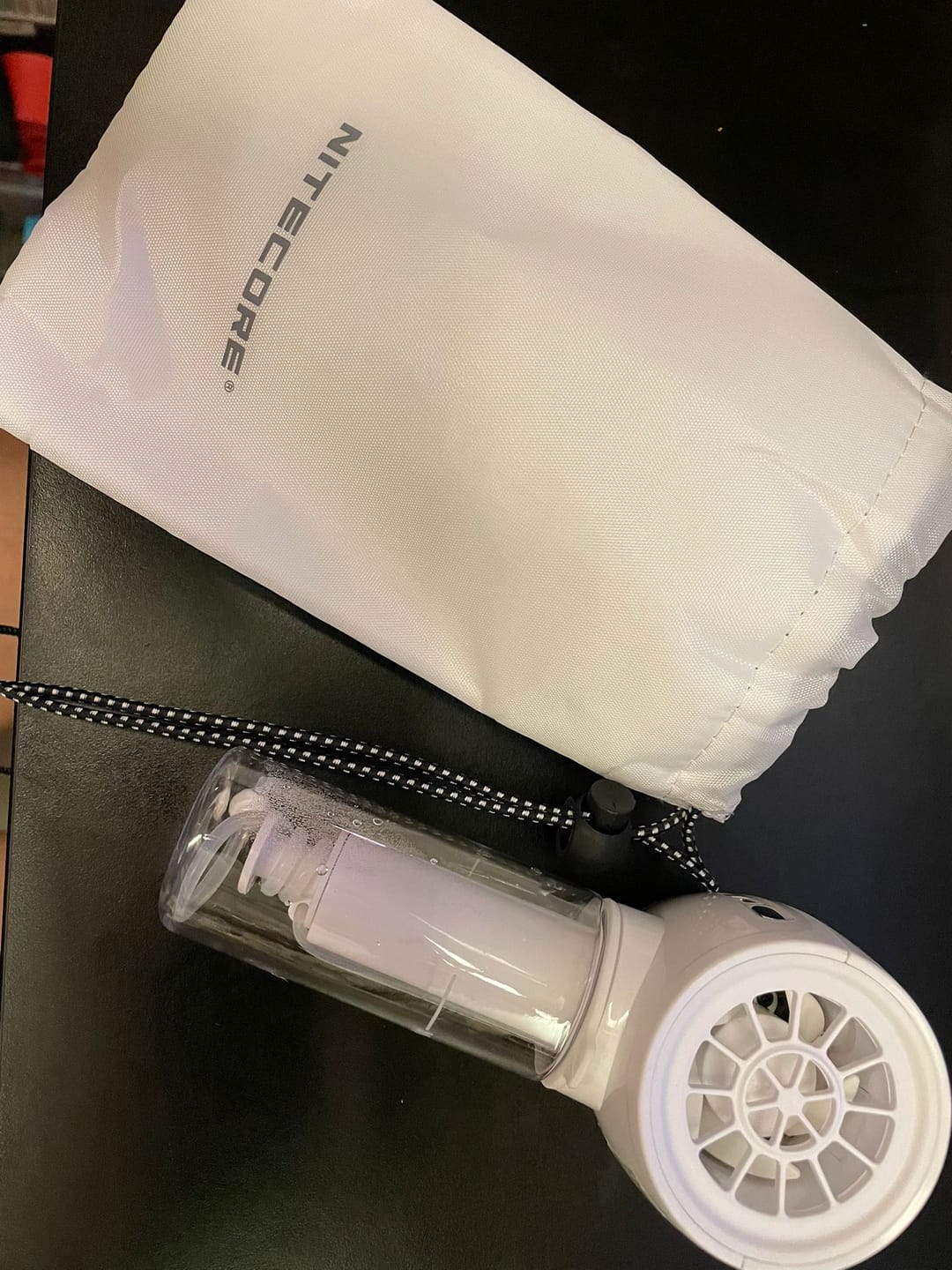 Customer photo review of izzCool 10 Pro - Handheld Air Conditioner Fan (4,000mAh - WHITE)